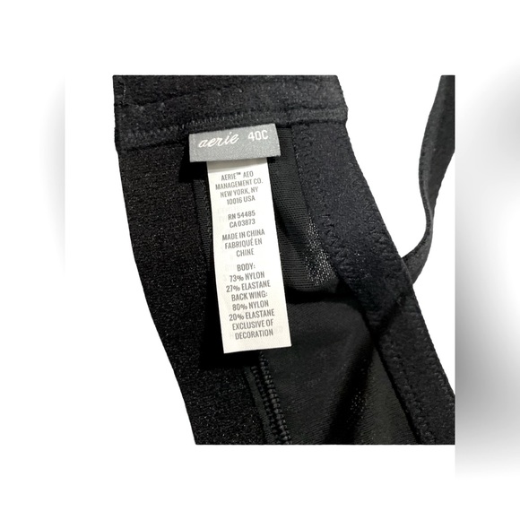 Aerie, Seamless Underwire Bra, 40C, Black 🍒 - Picture 5 of 10